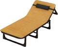 Letto, rattan, reclinabile, regolabile, pieghevole