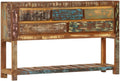 vidaXL Cassettiera, 5 cassetti, 120 × 30 × 75 cm, legno massello