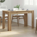 Tavolo da pranzo, 120 × 60 × 76 cm, Rovere, per sala da pranzo e cucina