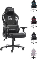 Sedia gaming Newskill, Takamikura V2, Grigio, tessuto, per ufficio