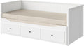Materasso HEMNES, 3 cassetti, 80 × 200 cm, Bianco, per camera da letto