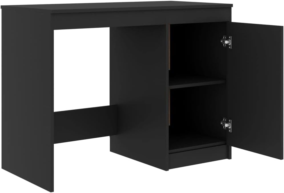 Scrivania vidaXL, 100 × 50 × 76 cm, legno, Grigio, per ufficio