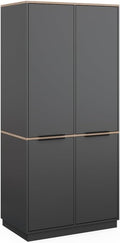 Armadio Vicco, 82 × 179 cm, Antracite