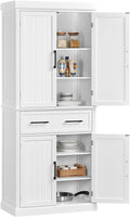 Credenza Yaheetech, 183,5 × 76,5 × 40,5 cm, MDF, per soggiorno e sala da pranzo