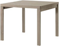 milani home Tavolo da pranzo, 90 × 90 cm, Tortora, allungabile, legno, per sala da pranzo e cucina