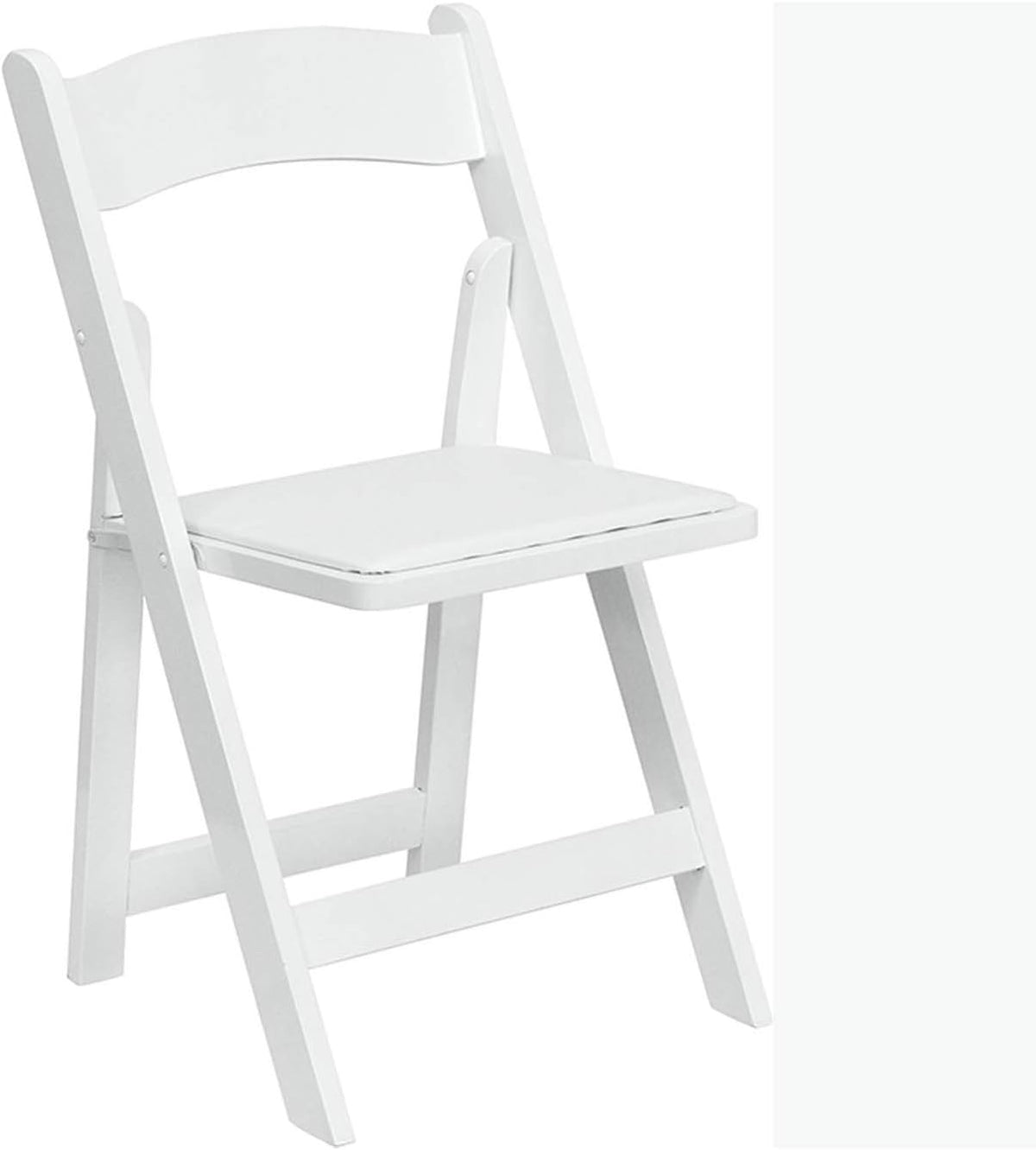 Sedia Flash Furniture, Hercules, Bianco, 4 sedie, pieghevole, imbottito, legno