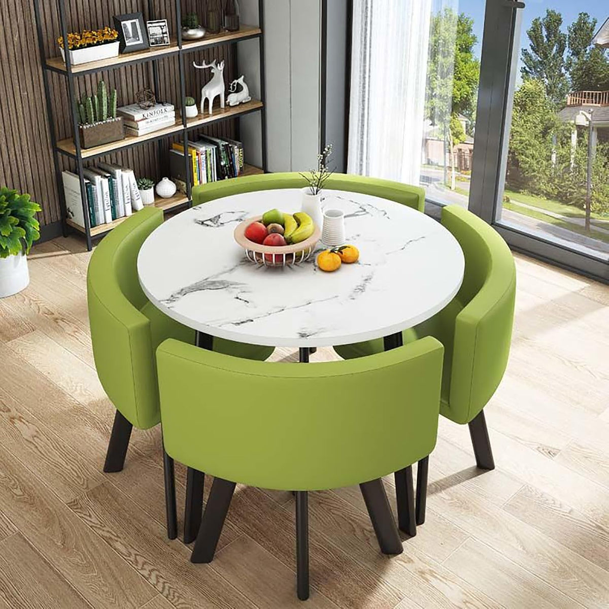 Set da pranzo, 80 × 75 cm, metallo, per sala da pranzo e cucina