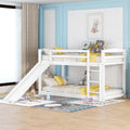 Rtopsu Letto a soppalco, Bianco, legno, misura 90 × 200, materasso non incluso, per camera da letto