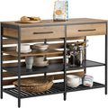 Credenza SoBuy, 120 × 91 × 45cm, 2 cassetti, legno, per soggiorno e sala da pranzo