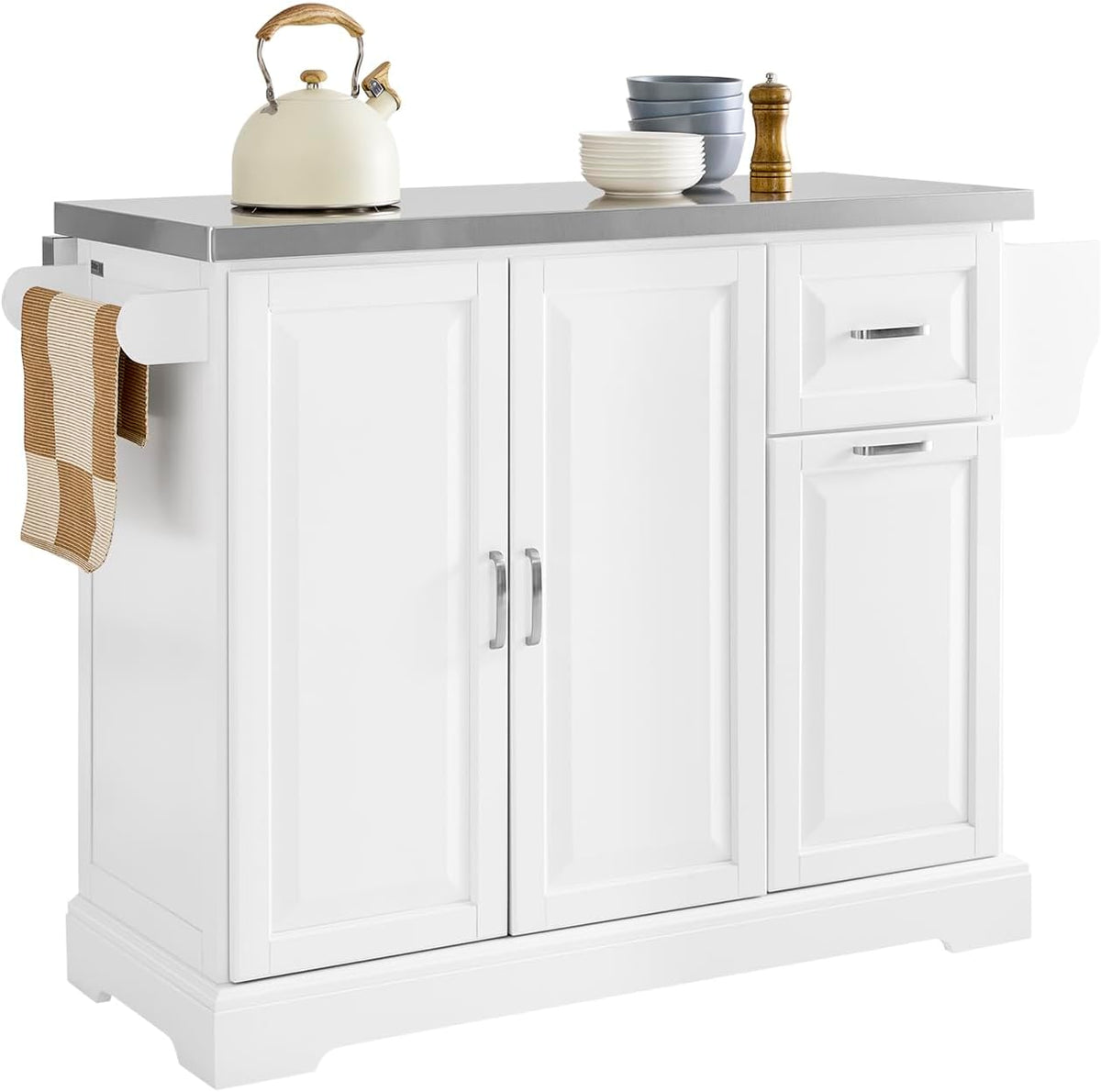 Isola da cucina SoBuy, allungabile, 71 × 91cm, MDF, per sala da pranzo e cucina