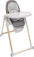 Seggiolone Chicco, Marrone, reclinabile, regolabile, con poggiapiedi, tessuto