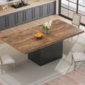 HSH Tavolo da pranzo, 180 cm, Marrone, legno, per ufficio