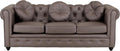 Divano Totò Piccinni, 198 × 88 × 74 cm, 3 posti, Marrone, legno, similpelle, per soggiorno