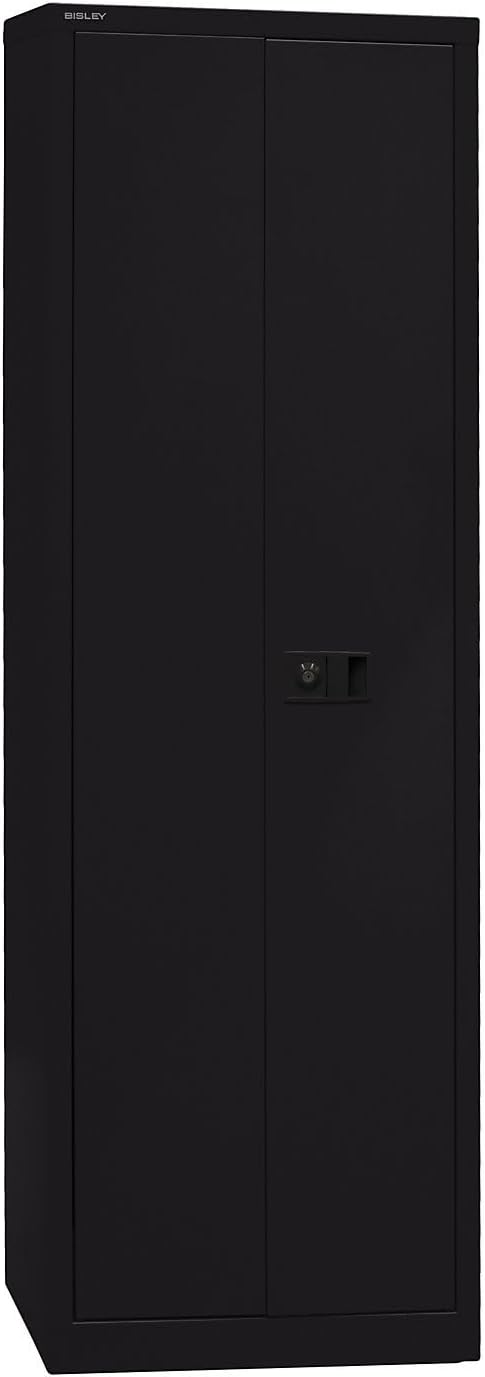 Armadio BISLEY, 40 × 60 × 195 cm, 4 ripiani, Nero, metallo